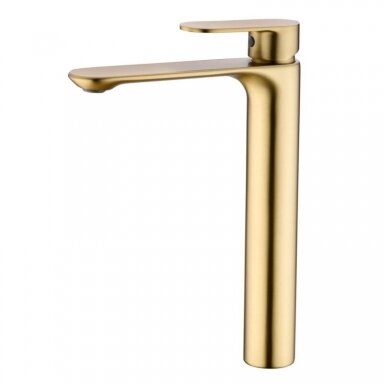 Braižyto aukso aukštas praustuvo maišytuvas, Brushed gold MN02HBG Braižyto aukso aukštas praustuvo maišytuvas, Brushed gold MN02HBG