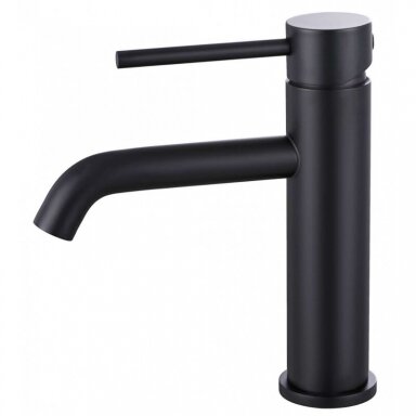 Juodas matas praustuvo maišytuvas, basin mixer Cherry, black mat