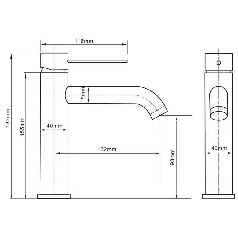 Juodas matas praustuvo maišytuvas, basin mixer Cherry, black mat 1 Juodas matas praustuvo maišytuvas, basin mixer Cherry, black mat 1