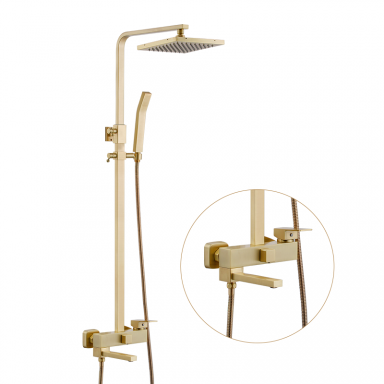 Matinio žalvario dušo stovas 89056G Matinio žalvario dušo stovas 89056G